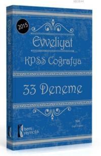Evveliyat KPSS Coğrafya 33 Deneme Sınavı 2015 (ISBN: 9786059843072)
