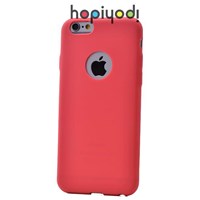 iPhone 6 Kılıf Polo Silikon Ultra İnce Arka Kapak Kırmızı