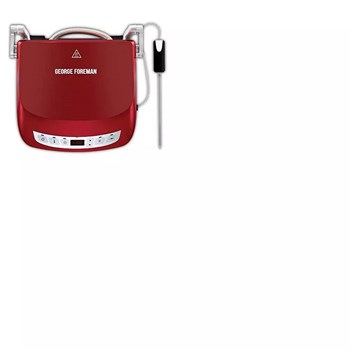 George Foreman 24001-56 Family Evolve 1440 W 5 Adet Pişirme Kapasitesi Metal Çıkarılabilir Plaka Tost Makinesi Kırmızı