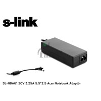 S-Lınk Sl-Nba61 20V 3.25A 5.5-2.5 Notebook Adaptör