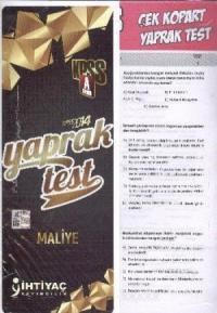 KPSS A Grubu Maliye Çek Kopart Yaprak Test (ISBN: 9786051304267)