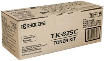 Kyocera TK 825 Toner, Kyocera KM C2520, KM C2525, KM C3225, KM C3232, KM C4035E Toner, Mavi Orjinal Toner