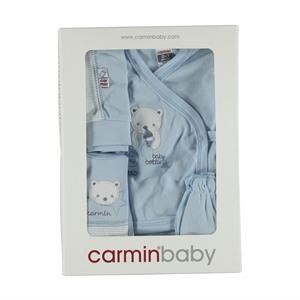 Carmin Baby Striped 5'li Hastane Çıkışı Mavi Yenidoğan 30476567