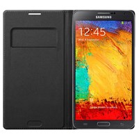 Microsonic Delux kapaklı kılıf Samsung Galaxy Note3 N9000 Siyah