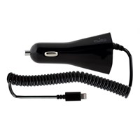 Puro Car Charger 1a Black For Iphone5