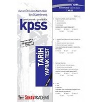 KPSS Lise ve Ön Lisans Tarih Yaprak Test (ISBN: 9786054374847)
