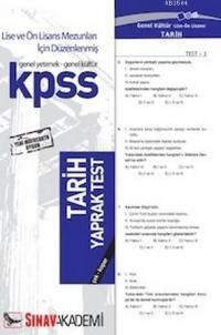 KPSS Lise ve Ön Lisans Tarih Yaprak Test (ISBN: 9786054374847)