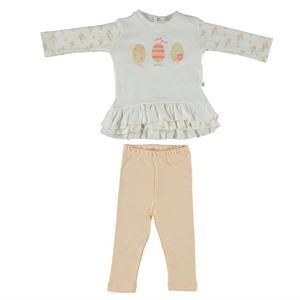 For My Baby Tunay Pijama Takım Ekru 9-12 Ay 30476652