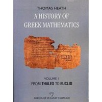 A History of Greek Mathematics - Vol 1 (ISBN: 9786053963127)