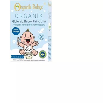 Organik Bahçe 250 gr Organik Glutensiz Bebek Pirinç Unu