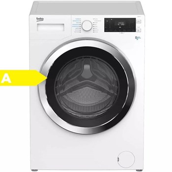 Beko WD 854 YK A Sınıfı 8 KG Yıkama 1400 Devir Kurutmalı Çamaşır Makinesi Beyaz