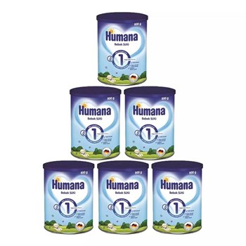 Humana 1 0-6 Ay 6x800 gr Çoklu Paket Bebek Sütü