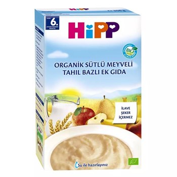 Hipp Organik Sütlü Meyveli Tahıl Bazlı 250 gr Bebek Maması