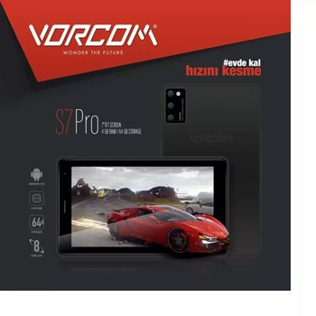 Vorcom S7 Pro 64 GB 7 inç Wi-Fi Tablet Pc Siyah