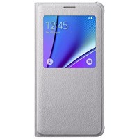 Samsung EF-CN920PSEGTR Galaxy Note 5 S View Cover Fonksiyonel Kılıf - GÜMÜŞ