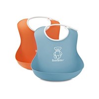 Babybjörn Yumuşak Plastik Mama Önlüğü / Orange-turguoise 2'li 21487452