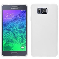 Microsonic Glossy Soft Samsung Galaxy Alpha Kılıf Beyaz