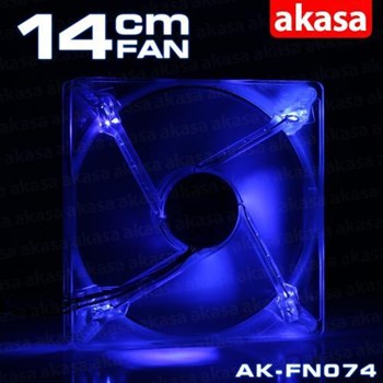 Akasa Quiet Blue 14Cm Mavi Led Sessiz Kasa Fanı