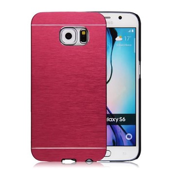 Microsonic Samsung Galaxy S6 Kılıf Hybrid Metal Kırmızı
