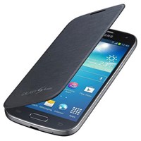 Microsonic Delux Kapaklı Kılıf Samsung Galaxy S4 Mini I9190 Siyah