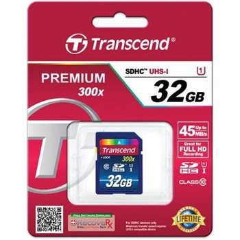 Transcend 32GB SDHC Hafıza Kartı Premium Class 10 UHS-I