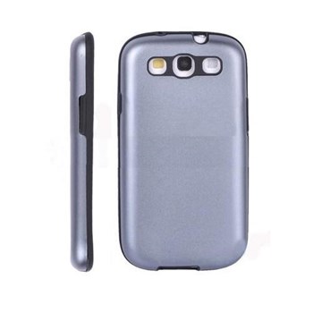 Microsonic Cs180 High Protector Alüminyum-silicone Case Kılıf - Samsung Galaxy I9300 S3 - Mavi