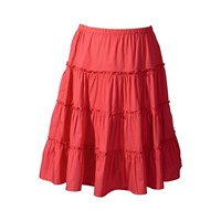 BODYFLIRT Katlı kısa elbise - Kırmızı 91935995