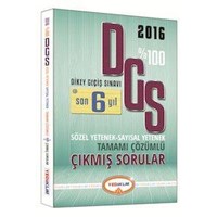 DGS Son 6 Yıl Tamamı Çözümlü Çıkmış Sorular Yediiklim Yayınları 2016 (ISBN: 9786059264105)