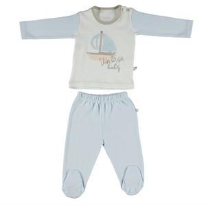 For My Baby Origami Pijama Takım Ekru 6-9 Ay 30476551