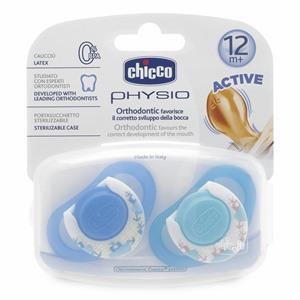 Chicco Physioring Kauçuk Emzik Mavi 2'li 12 Ay+ 25145703