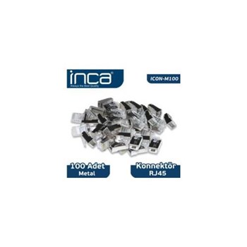 Inca Icon-m100 Rj45 100 Adet Metal Konnektör