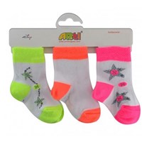 Artı Çorap Artı 400115 Yıldız Neon 3lü Baby Soket Bebek Çorabı Asorti 0-6 Ay 21498674
