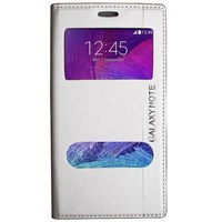 Magnum Galaxy Note 4 Magnum Pencereli Kılıf Beyaz MGSFLQTX347