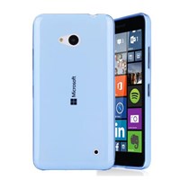 Microsonic Microsoft Lumia 640 Kılıf Transparent Soft Mavi