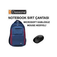Mıcrosoft 7Mm Kablosuz Mouse + Classone Bst200 Notebook Sırt Çantası