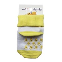 Mini Damla 4615 Kaymaz Taban Bebek Çorabı Sarı 33443656