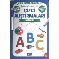 Çizgi Çalışmaları - Harfler / Çıkartmalı Aktiviteler (ISBN: 9786051007250)