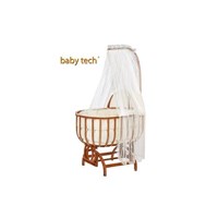 Baby Tech Saraylı Beşik Seti Naturel Ahşap 21469960