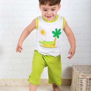 Wonder Kids Kolsuz Erkek Takım Natural Life 2li Yeşil 6-9 Ay (68-74 Cm) 33442068