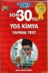 Son 30 Yıl YGS Kimya Yaprak Test (ISBN: 9786055320911)