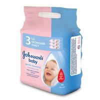 Johnson's Baby Losyonlu Islak Mendil 3x64 Üçlü Paket
