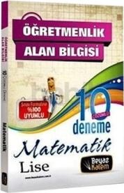 Beyaz Kalem 2015 ÖABT Lise Matematik 10 Çözümlü Deneme (ISBN: 9789944497923)