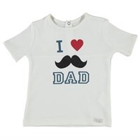 For My Baby Dad T-Shirt Ekru 9-12 Ay 20760892