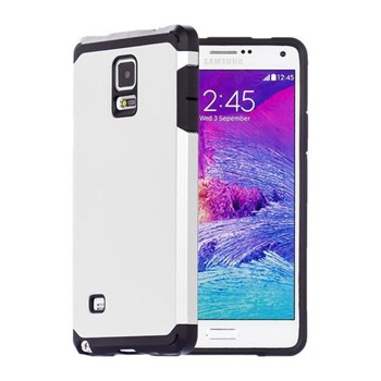 Microsonic Slim Fit Dual Layer Armor Samsung Galaxy Note 4 Kılıf Beyaz