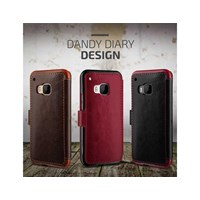 Verus HTC One M9 Case Dandy Layered Series Kılıf - Wine Black