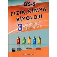 Palme LYS 2 Fizik Kimya Biyoloji 3 Çözümlü Deneme (ISBN: 9786053553656)