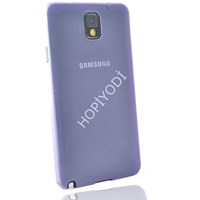 Samsung Galaxy Note 3 Kılıf 0.2 mm Ultra İnce Silikon Kapak Mor