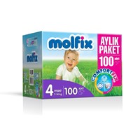 Molfix Bebek Bezi Comfortfix Aylık Paket Maxi 100 Adet 28800484