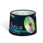 TDK DVD+R 16X 4 7 GB 50'li Cake Box