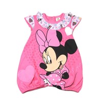 Minnie Mouse MN4436 Kız Bebek Elbiseli Tulum Pembe 0-3 Ay (56-62 Cm) 33444030